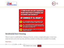 Tablet Screenshot of dialoneductcleaning.ca